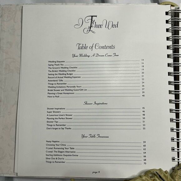 Vintage Dillard’s Wedding Planning Book - Picture 5 of 9